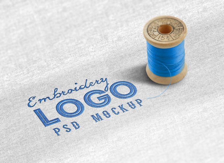 Download Cloth Fabric Embroidery Logo Mockup | Free Mockups, Best Free PSD Mockups - ApeMockups