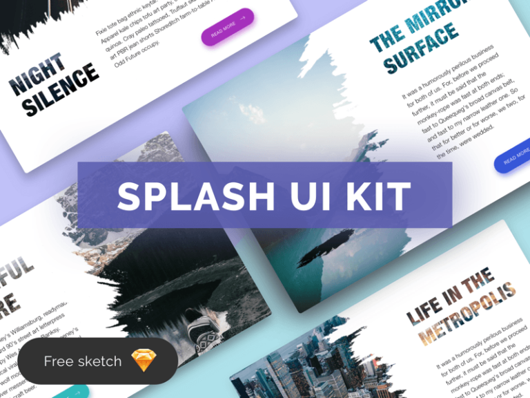 Download Splash UI Kit - Sketch Resource | Free Mockups, Best Free PSD Mockups - ApeMockups