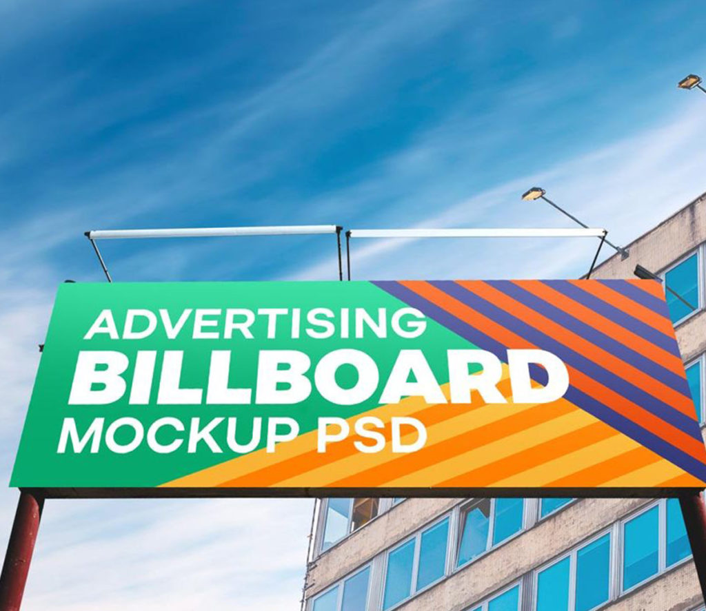 Download Outdoor Advertising Billboard PSD Mockup | Free Mockups, Best Free PSD Mockups - ApeMockups