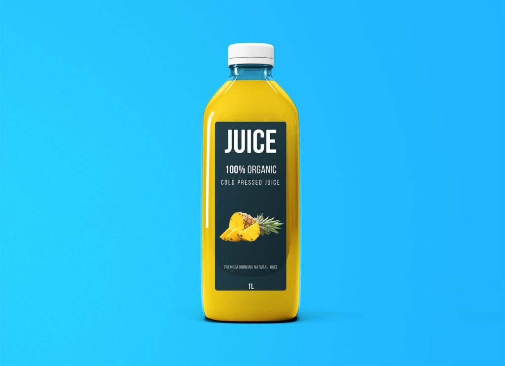 Download Free Large Size Juice Bottle Mockup PSD | Free Mockups ...