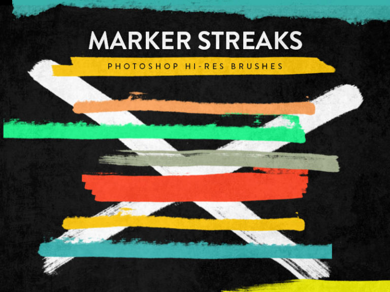 Download Adobe Photoshop Marker Streaks Brushes | Free Mockups ...
