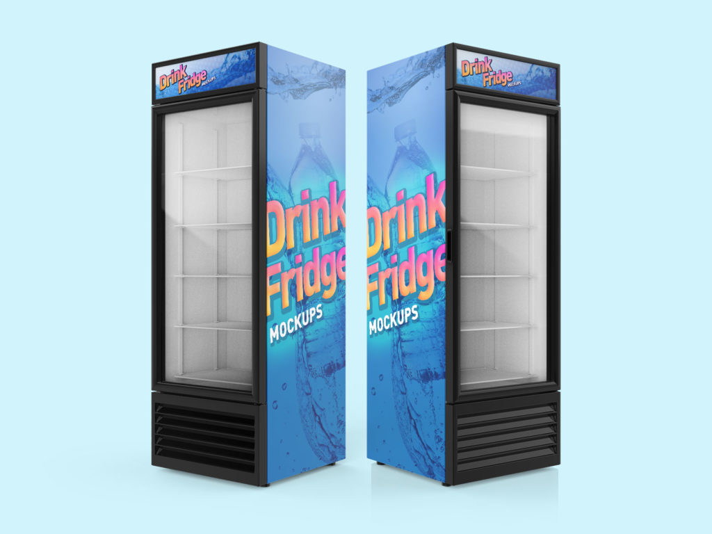 Download Free Soft Drinks Fridge / Refrigerator Mockup PSD Set | Free Mockups, Best Free PSD Mockups ...