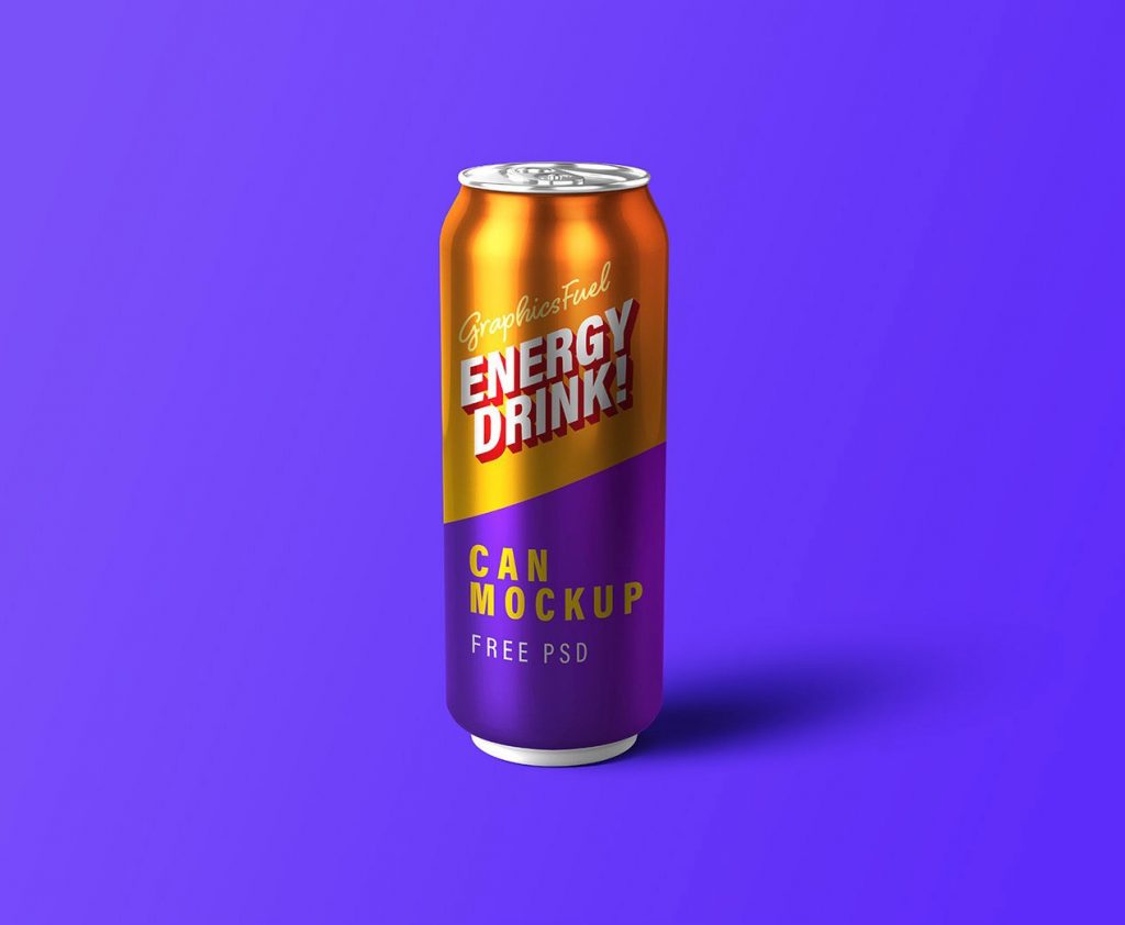 Download Soda Can Energy Drink PSD Mockup | Free Mockups, Best Free ...