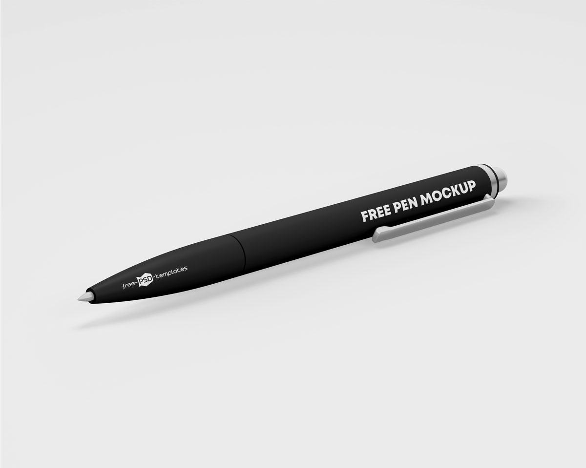 Free Ballpoint Pen Mockup PSD Set