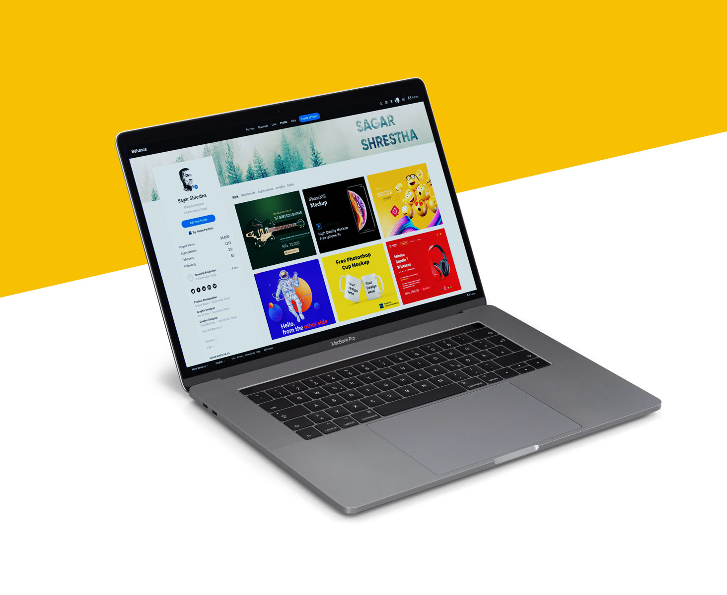 Download Free MacBook Pro Mockup PSD Set | Free Mockups, Best Free ... PSD Mockup Templates