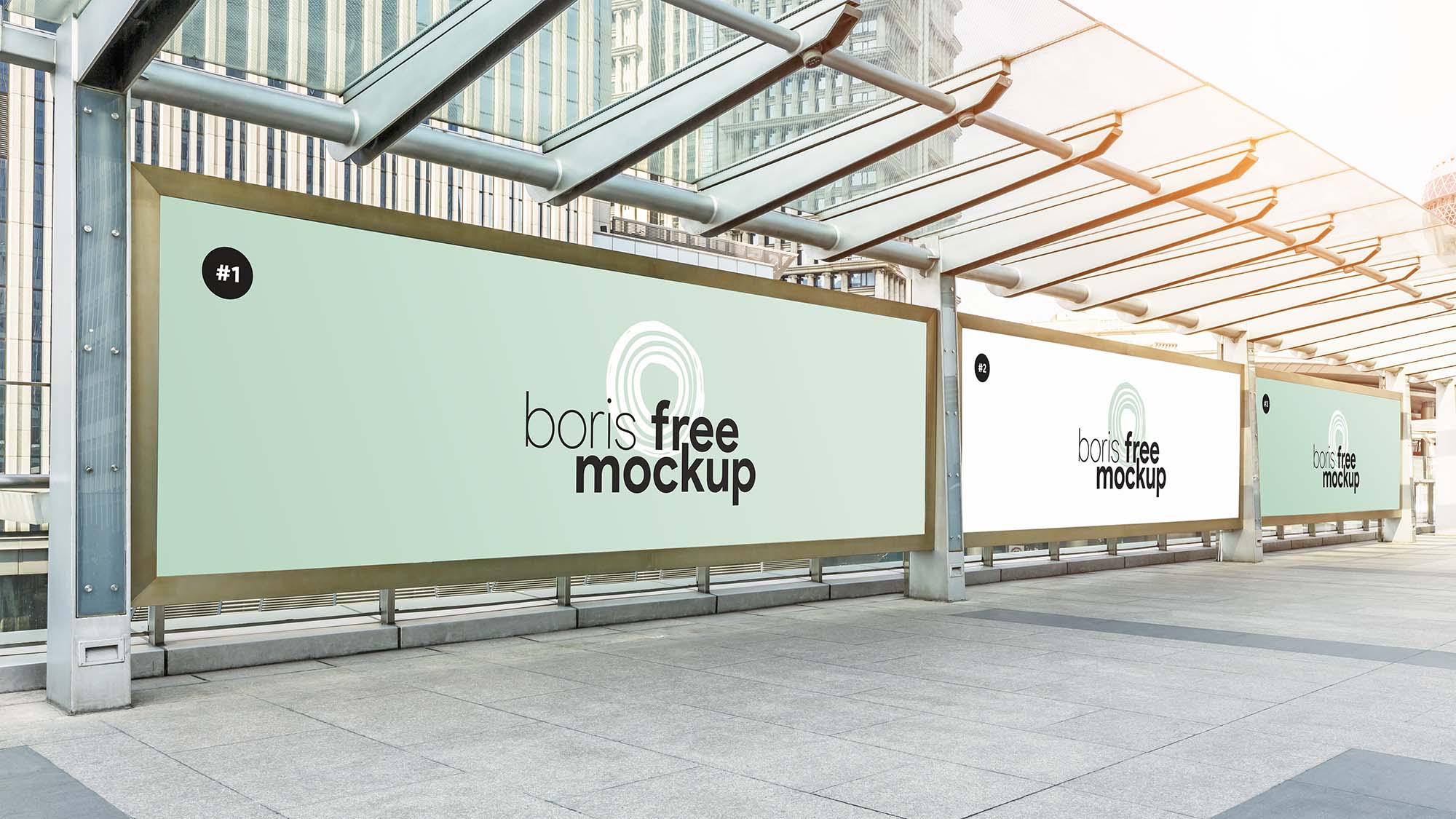 Download Free Bus Stop Advertising Poster Mockup | Free Mockups ...