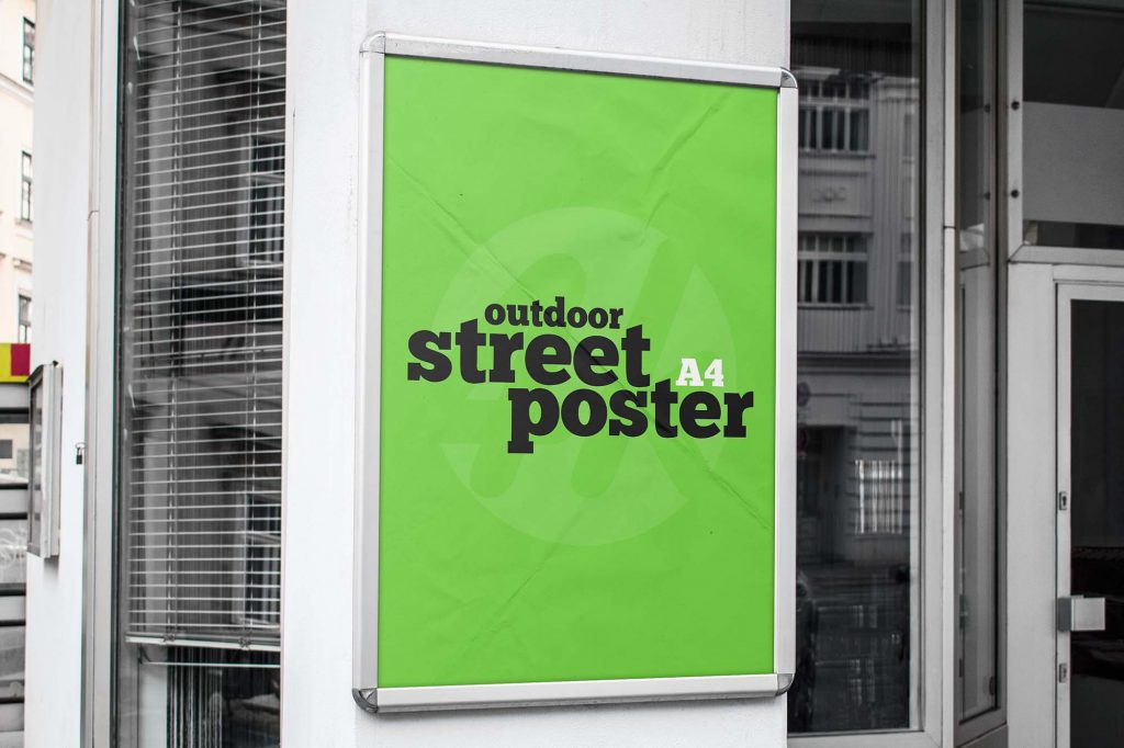Download Free Street Poster Mockup PSD | Free Mockups, Best Free ...