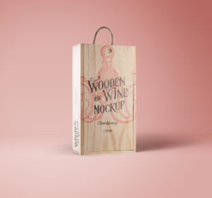 Download Wine Wood Box Mockup 1