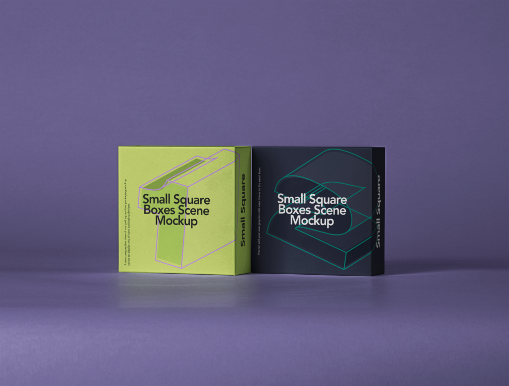 Download Free Small Square Boxes Mockup | Free Mockups, Best Free ...