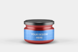 Download Free Small Glass Jar with Lid Mockup | Free Mockups, Best ...